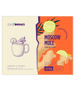 Base líquida Easy Drinks para Moscow Mule com 6 Sachês 270g