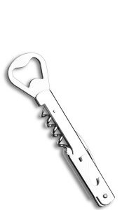 Saca Rolhas/Abridor de Garrafa em Aço Inox - Brinox