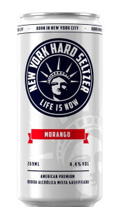 Drink Pronto New York Hard Seltzer Morango Lata 269ml