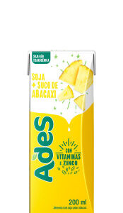 Bebida de Soja Sabor Abacaxi Ades 200ml