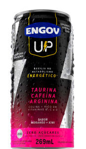 Energético Engov Up Sabor Morango e Kiwi Zero Açúcar 269ml