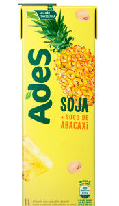 Bebida de Soja Sabor Abacaxi Ades 1L