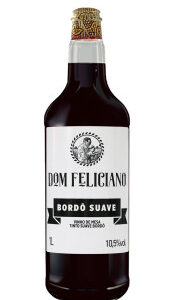 Vinho Dom Feliciano Bordô Suave 1L