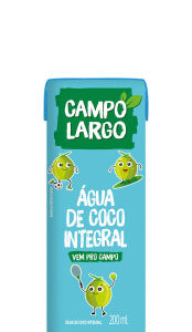 Água de Coco Integral Campo Largo 200ml