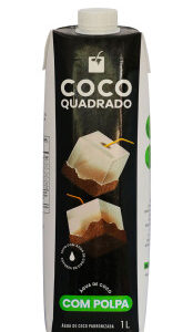 Água de Coco Coco Quadrado Com Polpa 1L