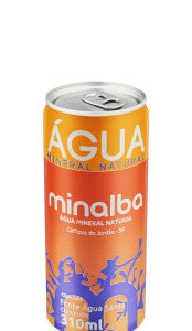 Água Mineral Natural Minalba Com Gás Lata 310ml