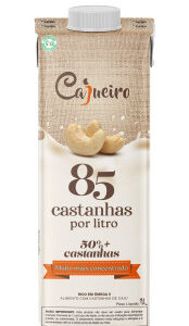 Bebida Vegetal Cajueiro 85 Castanhas Por Litro 1L