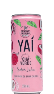 Chá Verde Yaí Lichia Zero Açúcar Lata 290ml