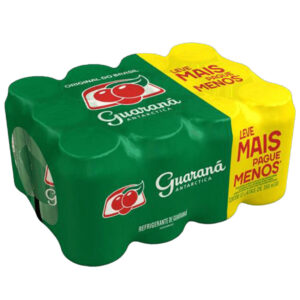 Pack Economico com 12 un. Refrigerante Guarana Antarctica Lata 350ml
