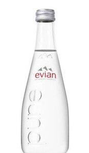Água Mineral Natural Evian Sem Gás Vidro 330ml