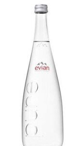 Água Mineral Natural Evian Sem Gás Vidro 750ml