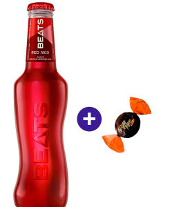 Combo Drink Pronto Beats Red Mix Long Neck 269ml + Butter Toffees Intense Cacau 6g