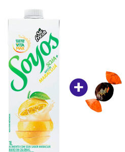 Combo Néctar de Maracujá Sufresh Soyos 1L + Butter Toffees Intense Cacau 6g