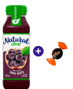 Combo Suco de Uva e Maçã Natural One 300ml + Butter Toffees Intense Cacau 6g