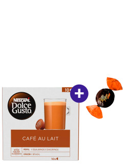Combo Dolce Gusto Café Au Lait 100g com 10 Cápsulas + Butter Toffees Intense Cacau 6g