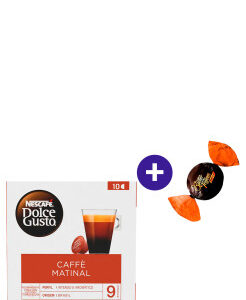 Combo Café em Cápsula Nescafé Dolce Gusto Caffè Matinal 80g com 10 Cápsulas + Butter Toffees Intense Cacau 6g