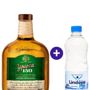 Combo Cachaça Ypióca 150 Anos 700ml + Água Mineral Lindóya Sem Gás 500ml