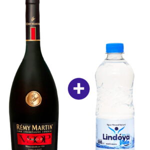 Combo Conhaque Rémy Martin Cognac V.S.O.P. 700ml + Água Mineral Lindóya Sem Gás 500ml