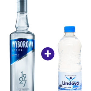 Combo Vodka Wyborowa Polonesa 750ml + Água Mineral Lindóya Sem Gás 500ml