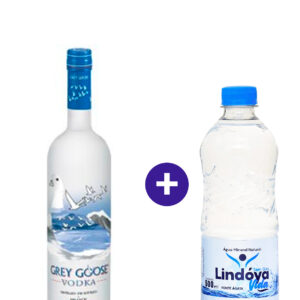 Combo Vodka Grey Goose 200ml + Água Mineral Lindóya Sem Gás 500ml