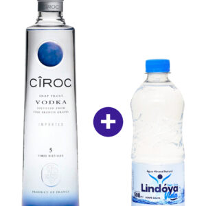 Combo Vodka Cîroc 750ml + Água Mineral Lindóya Sem Gás 500ml