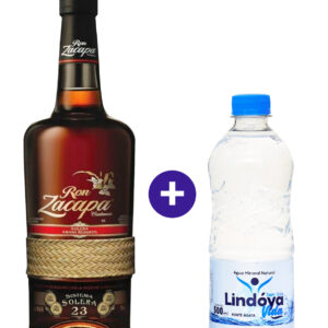 Combo Rum Zacapa 23 Sistema Solera 750ml + Água Mineral Lindóya Sem Gás 500ml