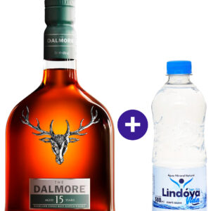 Combo Whisky The Dalmore 15 Anos 700ml + Agua Mineral Lindoya Sem Gas 500ml