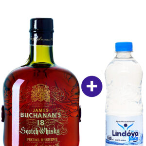 Combo Whisky Buchanans 18 Anos Special Reserve 750ml + Agua Mineral Lindoya Sem Gas 500ml