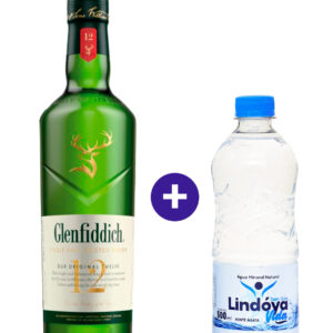 Combo Whisky Glenfiddich Special Reserve 12 Anos 750ml + Agua Mineral Lindoya Sem Gas 500ml
