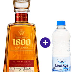 Combo Tequila Reserva 1800 Reposado 750ml + Água Mineral Lindóya Sem Gás 500ml