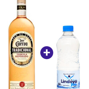 Combo Tequila Jose Cuervo Tradicional 750ml + Água Mineral Lindóya Sem Gás 500ml