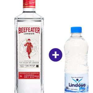 Combo Gin Beefeater London Dry 750ml + Água Mineral Lindóya Sem Gás 500ml