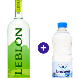 Combo Cachaça Leblon 750ml + Água Mineral Lindóya Sem Gás 500ml
