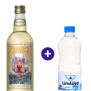 Combo Cachaça Espírito de Minas Artista 700ml + Água Mineral Lindóya Sem Gás 500ml