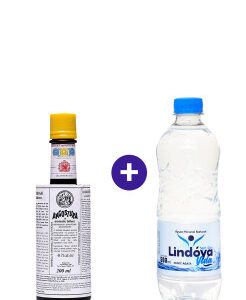 Combo Bitter Angostura 200ml + Água Mineral Lindóya Sem Gás 500ml