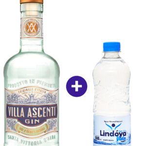 Combo Gin Villa Ascenti 700ml + Água Mineral Lindóya Sem Gás 500ml