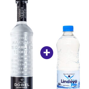 Combo Tequila Maestro Dobel Diamante 700ml + Água Mineral Lindóya Sem Gás 500ml