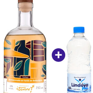 Combo Cachaça Ituana Amburana 750ml + Água Mineral Lindóya Sem Gás 500ml