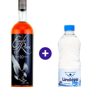 Combo Whisky Bourbon Eagle Rare 750ml + Agua Mineral Lindoya Sem Gas 500ml