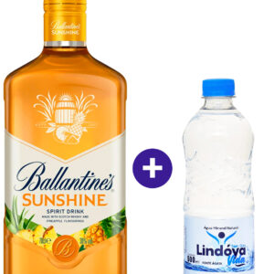 Combo Ballantines Sunshine 700ml + Agua Mineral Lindoya Sem Gas 500ml