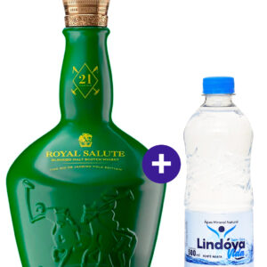 Combo Whisky Royal Salute 21 Anos The Rio de Janeiro Polo Edition 700ml + Agua Mineral Lindoya Sem Gas 500ml