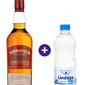 Combo Whisky Tamnavulin Single Malt Sherry Cask Edition 700ml + Agua Mineral Lindoya Sem Gas 500ml