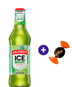 Combo Ice Smirnoff Green Apple 275ml + Butter Toffees Intense Cacau 6g