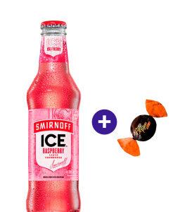 Combo Ice Smirnoff Raspberry 275ml + Butter Toffees Intense Cacau 6g