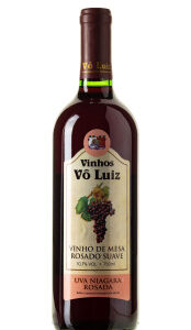Vinho Vô Luiz Rosado de Mesa Suave 750ml