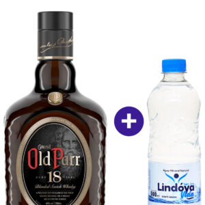 Combo Whisky Grand Old Parr 18 anos 750ml + Agua Mineral Lindoya Sem Gas 500ml