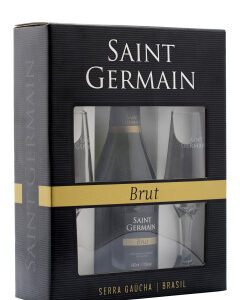 Kit Espumante Saint Germain Brut 750ml com 2 Taças Exclusivas