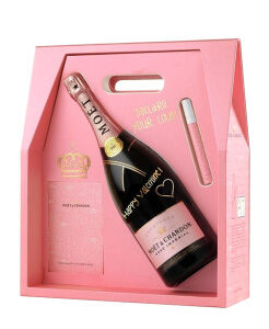 Champagne Moet Imperial Rose Love Case 1,5L