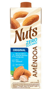 Leite de Amêndoa Nuts Zero Açucar 1L