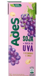 Bebida de Soja Sabor Uva Ades 1L
